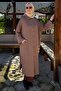 Poncho Knitwear Cardigan Milk Coffee - 4