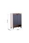 Janos 15-Pair Shoe Cabinet - Columbia/Black - 8