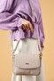 Women's Cream Two Straps 3 Compartment Shoulder and Crossbody Bag Jps2185 Stone - 4