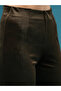 Velvet Look High Rise Stretchy Slim Fit Flared Treggings - 5