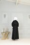 Black Hijab Ayrobin Suit - With Skirt BRC2409 - 5
