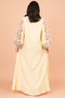 Mandarin Collar Hand Embroidered Jalabiya - 4