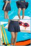 Skirt with Shorts Anthracite High Waist Pool-Sea Sports and Daily Use Skirt with Shorts 4101 - 8
