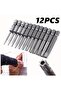 مجموعة من 12 قطعة من رؤوس مفكات Torx ذات الثقوب السداسية مقاس 50 مم و1/4 بوصة - تتضمن T5-T40!