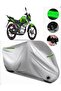Yuki Drag 200 Rear Bag Compatible Premium Motorcycle Tarpaulin (Lock Compatible) Black-Grey