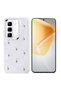 Infinix Hot 50 Pro 4g Case Airbag Design Silvery Transparent Pole Cover - Lale