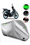 Yuki Solid 125 Rear Bag Compatible Premium Motorcycle Tarpaulin (Lock Compatible) Black-Grey