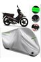 Kuba Reiz 100 Rear Bag Compatible Premium Motorcycle Tarpaulin (Lock Compatible) Black-Grey