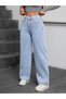 Women's Ice Blue Palazzo Jeans - 4