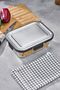 1500 ml Glass Storage Container - Stainless, Leakproof, Food Preserver with Steel Lid