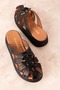 Genuine Leather Flower Detailed Sabo Slippers Mlk.3227 - 5