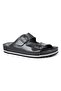 50003 Double Buckle Black Daily Women's Slippers - 7