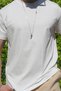 Men's White Regular Lycra Single Jersey Fabric 100% Cotton Crew Neck Short Sleeve T-Shirt - 7