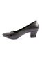 Round Toe Heeled Shoes Black Velvet 3492328 - 3