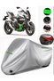 Kawasaki N?Nja7 Hybrid Rear Case Compatible Motorcycle Tarpaulin Premium (Lock Compatible)-Gray