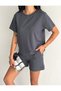 Women Short Shorts/T-Shirt 2 Piece Suit Modal Fabric - 4