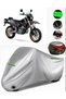 Suzuki Drz400 Sm Rear Bag Compatible Motorcycle Tarpaulin Premium (Lock Compatible)-Gray
