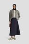 Sewing Detailed Skirt 25Y1801 Indigo - 2