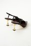 Luxury Black Matte Women's Heeled Shoes with Gold Detail, Stylish and Elegant for Daily & Special Occasion Combinations - 6