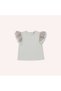 Baby Girl Soft Textured Ecru T-Shirt - 2