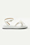 Daisy White Flower Detailed Women's Sandals - 5