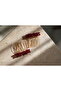 2 Pieces Crystal Beaded Gold Mini Comb Buckle, Engagement-Wedding Hair Accessory, 4 cm - 2