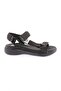 103-23Y Women's Strappy Velcro Sandals Charcoal
