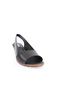 Women's Black Sandals - Wedge Sole 822103138 - 2