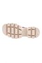 144 Women's - Genuine Leather Claret Red Sandals, Thick Sole and Cross Strap - 5