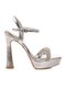 Pc-54505 Z Silver Women's Evening Dress Wedding Engagement Shoes - 3