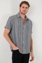 Slim Striped Button Collar 100% Cotton Slim Fit Shirt Men's Shirt Cf23s116097 - 2