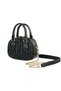 Stylish Patterned Soft Crossbody Women's Hand and Shoulder Bag Black - 3