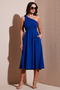 Regular Fit One Shoulder Waist Cut Midi Dress Dress 67810248 - 2