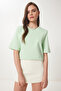 Padded Interlock T-Shirt Light Green Lus0085 - 2