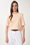 Padded Interlock T-Shirt Peach Lus0085