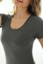Short Sleeve U-Neck Slim Fit Women's Body T-Shirt 2038 - 3