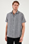 Slim Striped Button Collar 100% Cotton Slim Fit Shirt Men's Shirt Cf23s116097 - 4