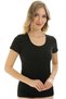 Short Sleeve U-Neck Slim Fit Women's Body T-Shirt 2038 - 2