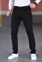 Black Men's Regular Fit Relaxed Cut Jean Trousers - 2