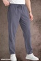Summer Linen Trousers Raw Fabric Sweatpants Elastic Waist Unisex Comfortable Fit (Koyuantrasit) - 6