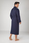100% Cotton Bias Shawl Muslin Fabric Men's Dressing Gown - 2