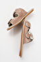 Women's Stone Banded Slippers - Real Sünün 8069 Mink Model - 6