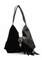 Vintage Genuine Leather and Suede Women Shoulder Bag - 2
