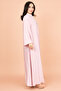 Embroidered Solid Jalabiya with Stylish Mandarin Collar - 3