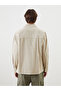 Nevavm Comfortable Fit Gabardine Pocketed Men's Shirt with Difference - 4