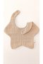4-Piece Star Gray 100% Cotton Organic 8-Layer Muslin Baby Drool Bib / Baby Bib / Nickel Free - 3