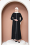 White Striped Ferace with Stylish and Elegant Posture, Stay Comfortable Ferace - 3