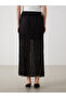 Lcw Vision Elastic Waist Patterned Women's Pleated Skirt (S5) - 4