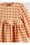 Peak New Season Crew Neck Girls' Crinkle Dress - 7