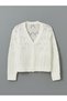 Nevavm V-Neck Openwork Knitwear Cardigan for Girls
